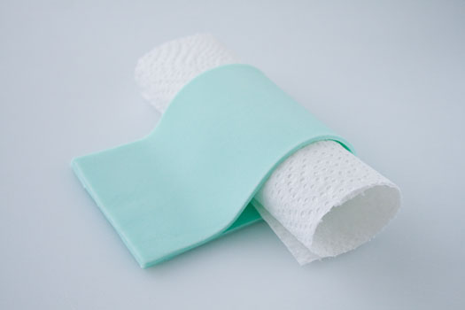 Складена петля банта з мастики з валиком всередині